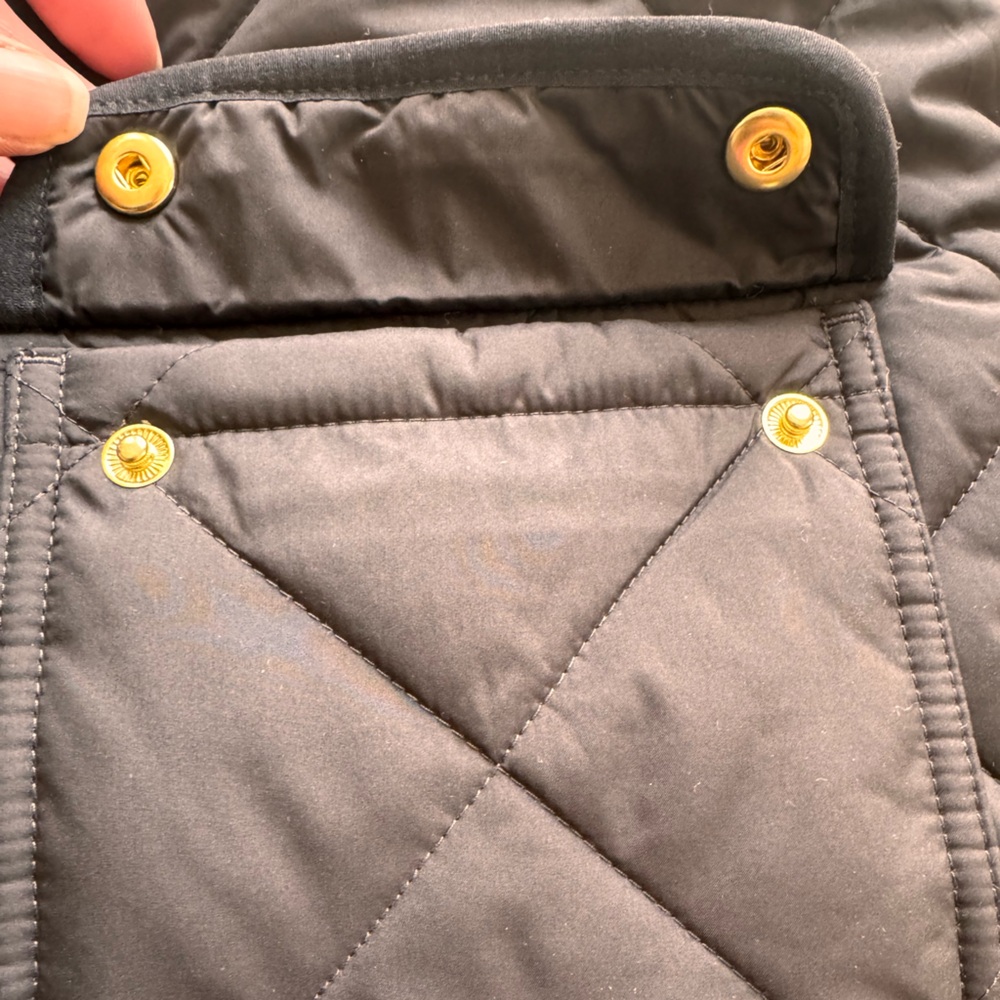 J. Crew Black Quilted Vest - Picture 3 of 3
